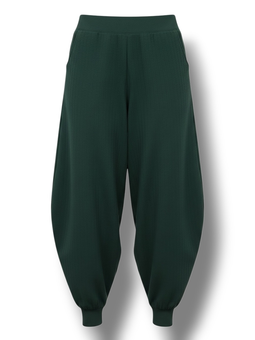 A New Day™ Women's Plus High-Rise Pull-On All Day Fleece Ankle Jogger Green 1X